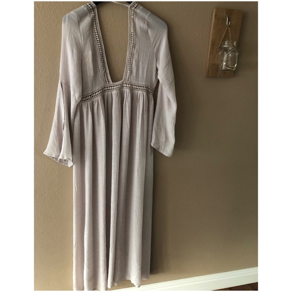 LAST S Light grey crochet kimono cardigan - Picture 5 of 6